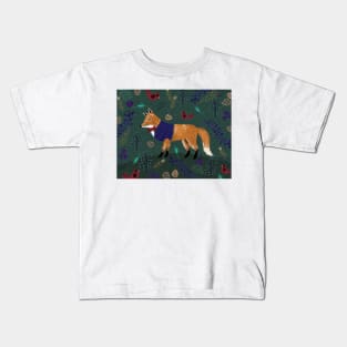 Fox with a bowtie Kids T-Shirt